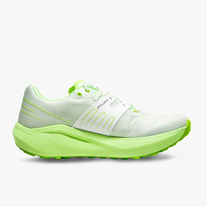 VJ Fuzion Aerofly Unisex Road-to-Trail Running Shoes - White Lime-1