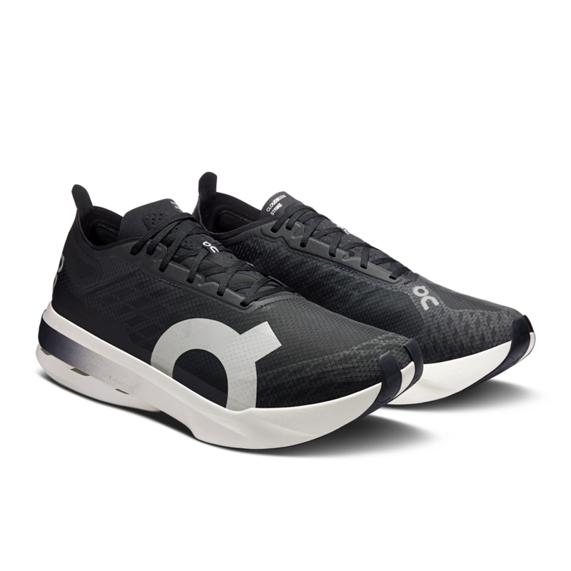 ON Cloudboom Strike Men's Racing Shoes - Black White-1