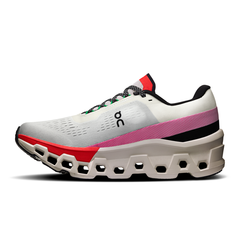 Cloudmonster 2 Ivory Red Women's-3