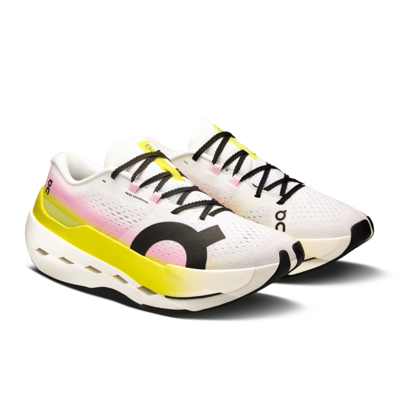 On Cloudboom Max Women's Carbon Racing Running Shoe Lime Raspberry-1