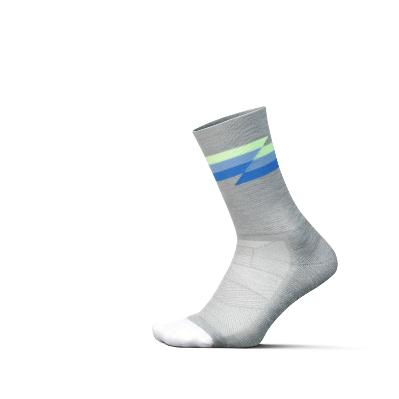 Elite Light Cushion Mini Crew Synthwave Gray-1