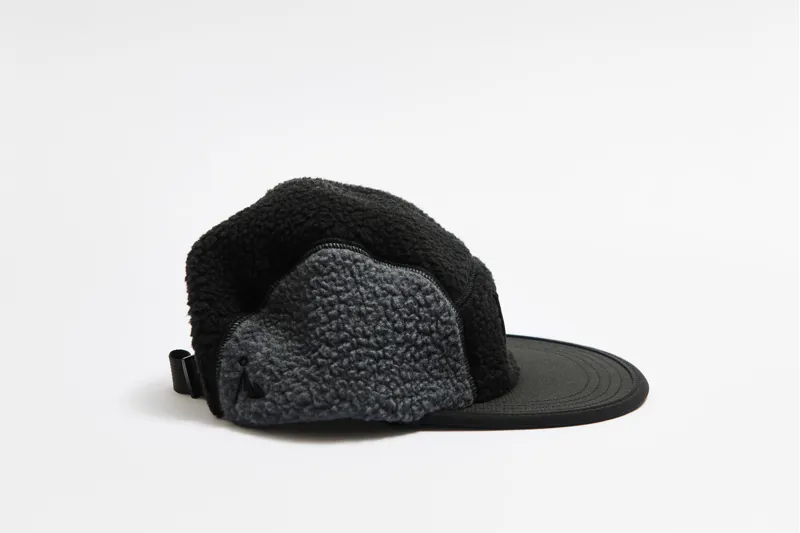 Teddy Fleece Cap Black Charcoal-1