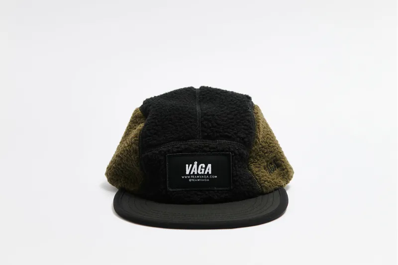 Teddy Fleece Cap Black Utility Green-1
