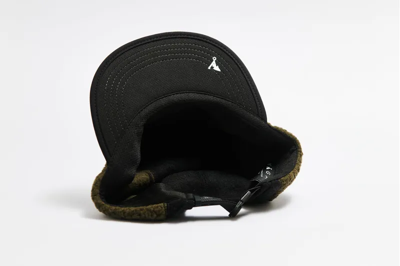 Teddy Fleece Cap Black Utility Green-3