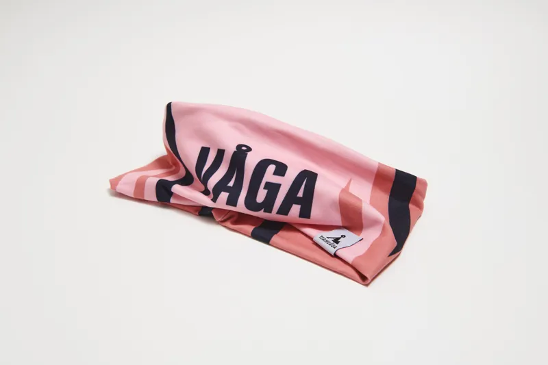 Club Headband Peach Pastel Pink Navy Blue-1