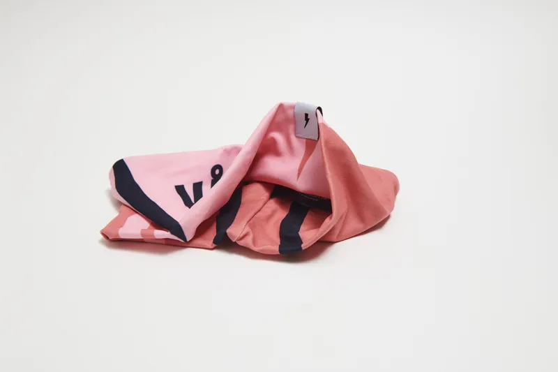 Club Headband Peach Pastel Pink Navy Blue-2