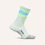 Feetures Elite Light Cushion Mini Crew Unisex Running Socks - Mint Bounce