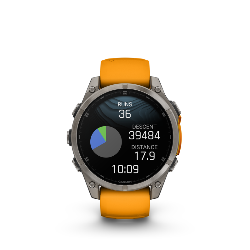 Fenix 8 47mm AMOLED Sapphire Titanium Spark orange-1