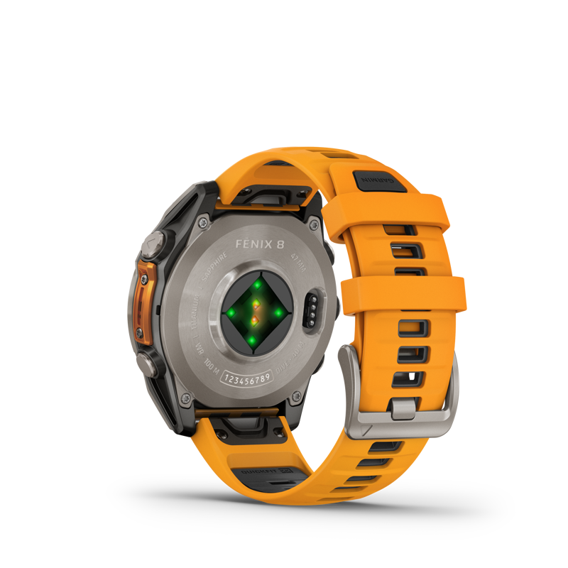 Fenix 8 47mm AMOLED Sapphire Titanium Spark orange-5