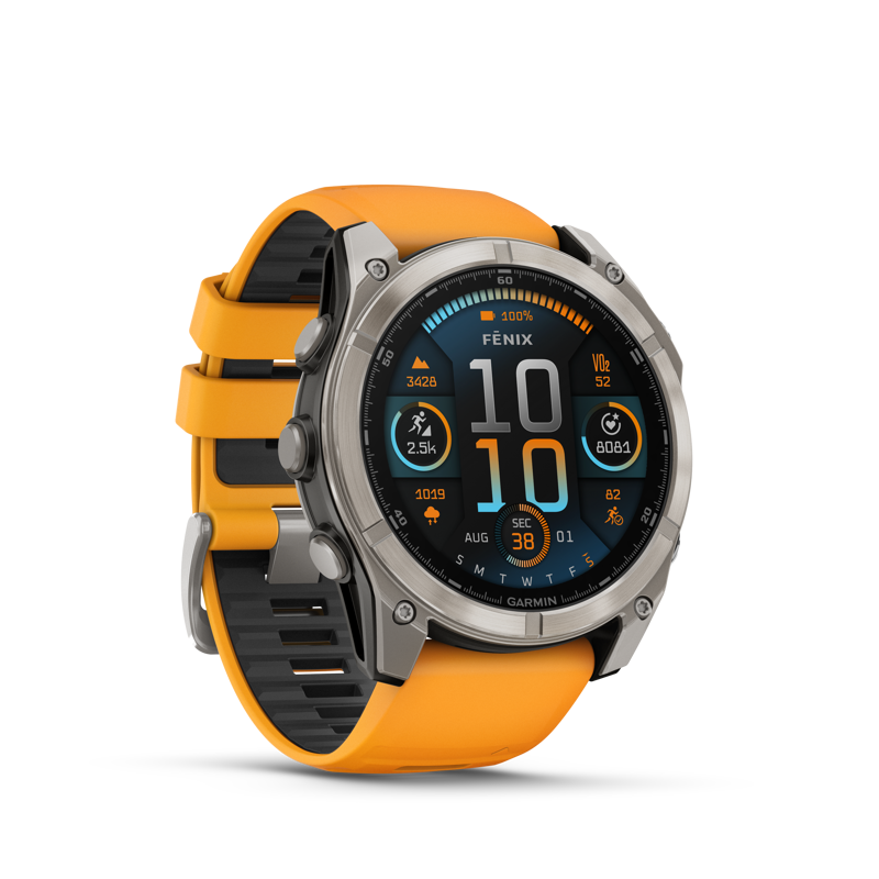 Fenix 8 51mm AMOLED  Sapphire Titanium Spark orange-2