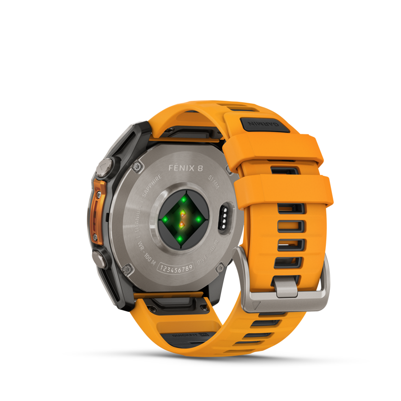 Fenix 8 51mm AMOLED  Sapphire Titanium Spark orange-4