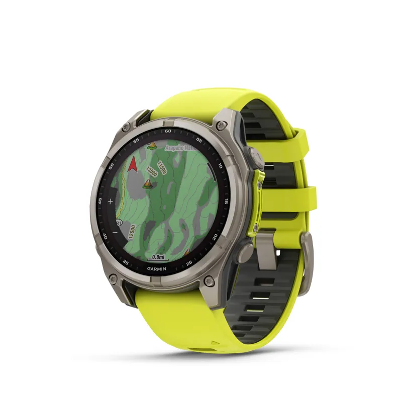 Fenix 8 47mm Solar Sapphire Titanium Amp Yellow