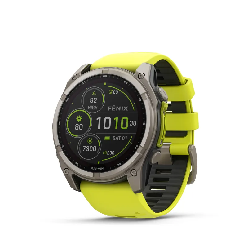Fenix 8 51mm Solar Sapphire Titanium Amp Yellow