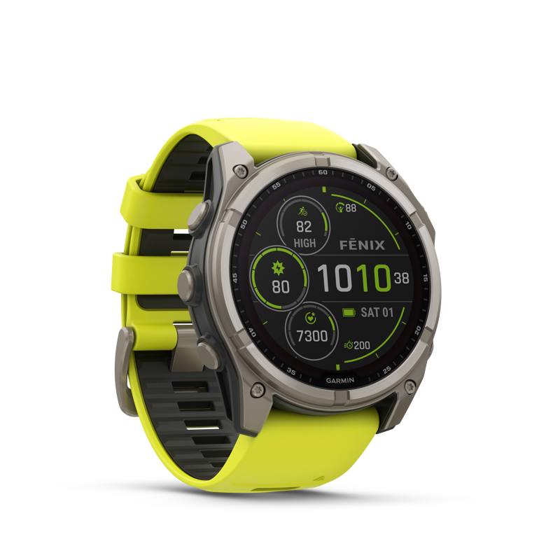 Fenix 8 51mm Solar Sapphire Titanium Amp Yellow-2