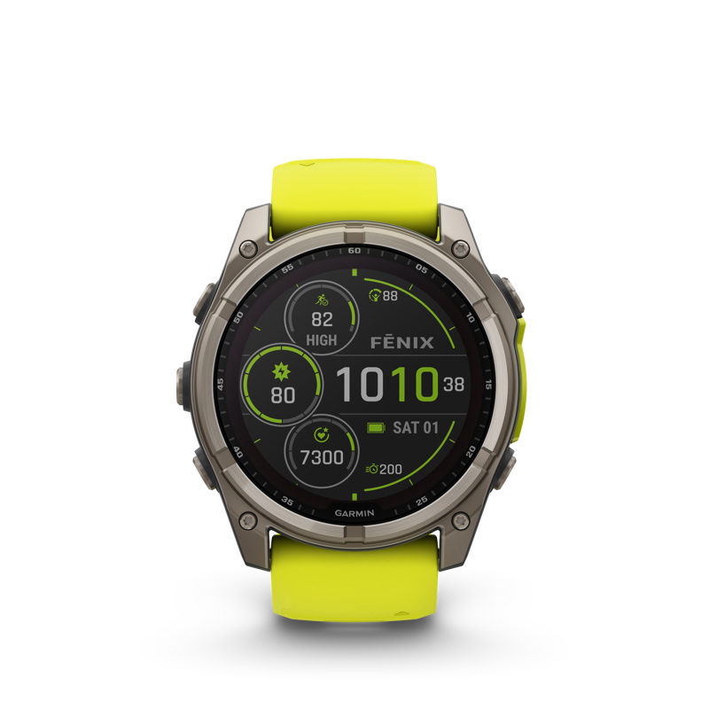 Fenix 8 51mm Solar Sapphire Titanium Amp Yellow-1