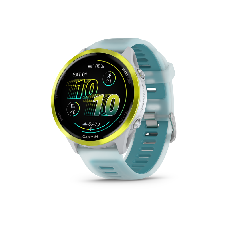 Forerunner 570 47MM Amp Yellow Aluminium Translucent Whitestone Turquoise