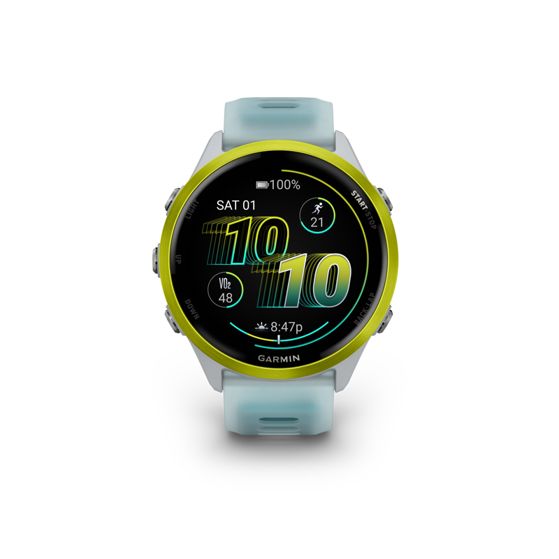 Forerunner 570 47MM Amp Yellow Aluminium Translucent Whitestone Turquoise-1