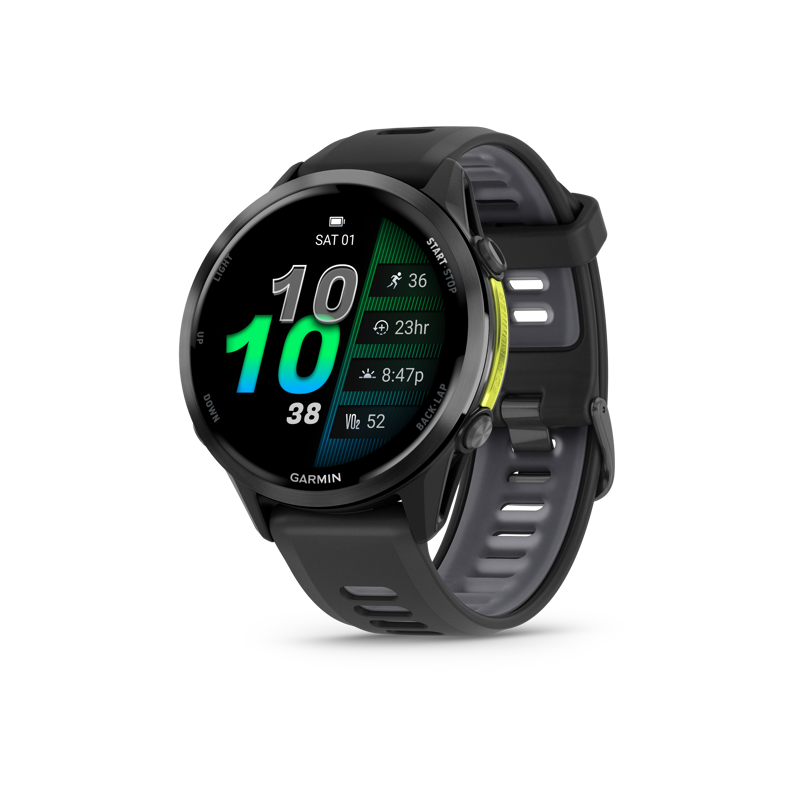 Forerunner 970 Carbon Gray DLC Titanium  Black Translucent Whitestone