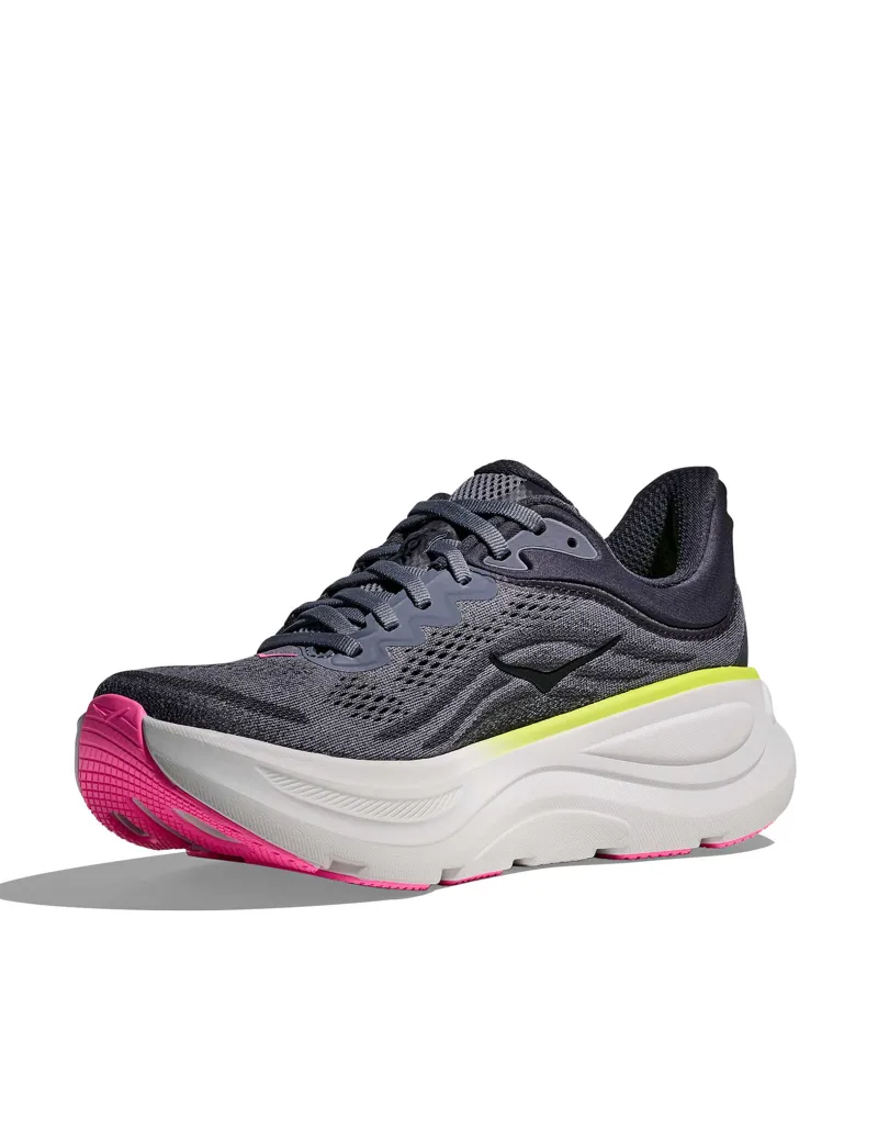 Hoka Bondi 9 Women's Everyday Shoes Charcoal Grey Grey Skies-5