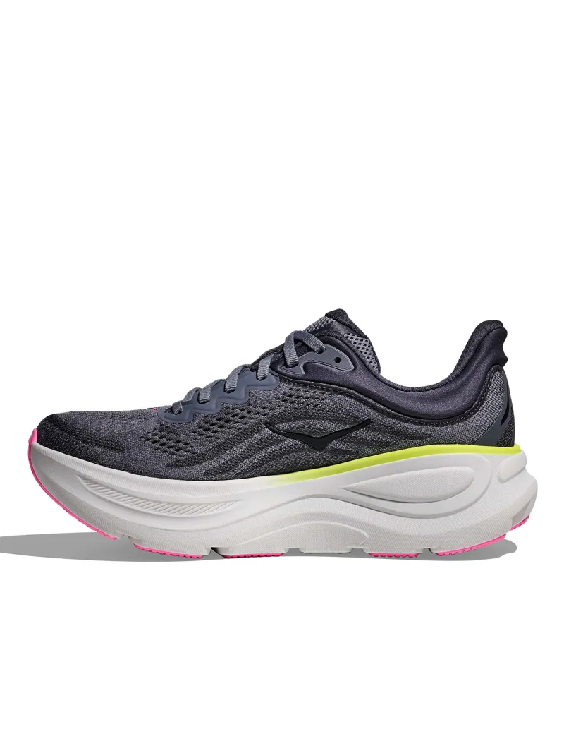 Hoka Bondi 9 Women's Everyday Shoes Charcoal Grey Grey Skies-4