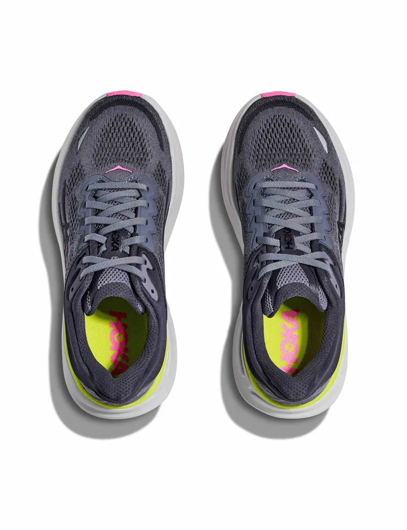 Hoka Bondi 9 Women's Everyday Shoes Charcoal Grey Grey Skies-3