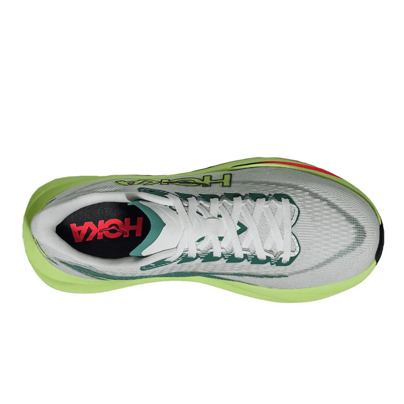 Hoka Mach 7 Men's Tempo Running Shoes - Frost Neon Yuzu-4