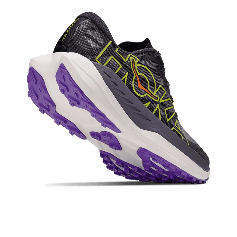 Hoka Rocket X Trail Men's Trail Running Shoes - Squid Ink Neon Nebula-5