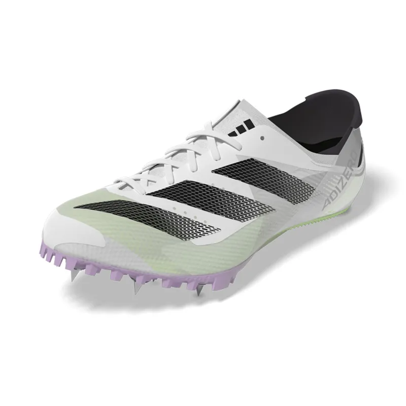 adidas ADIZERO FINESSE Unisex Track Spikes Cloud White Core Black Green Spark-9