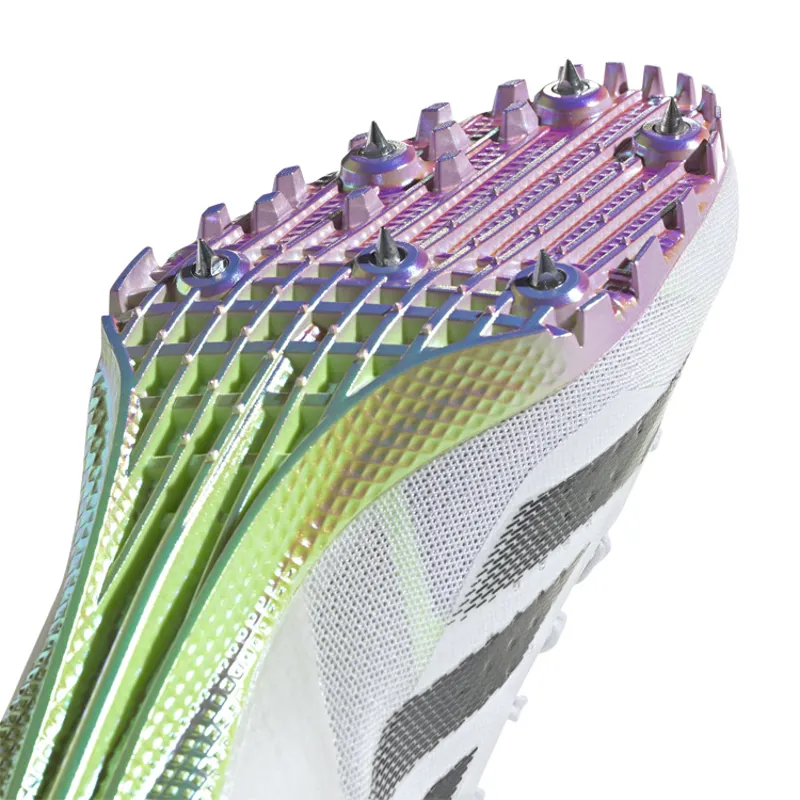 adidas ADIZERO FINESSE Unisex Track Spikes Cloud White Core Black Green Spark-7