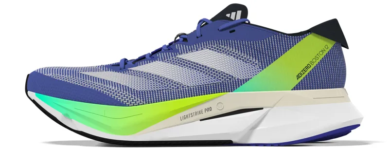 adidas Adizero Boston 12 Men's Tempo Running Shoes Cobalt Zero Metalic Lucid Blue-3