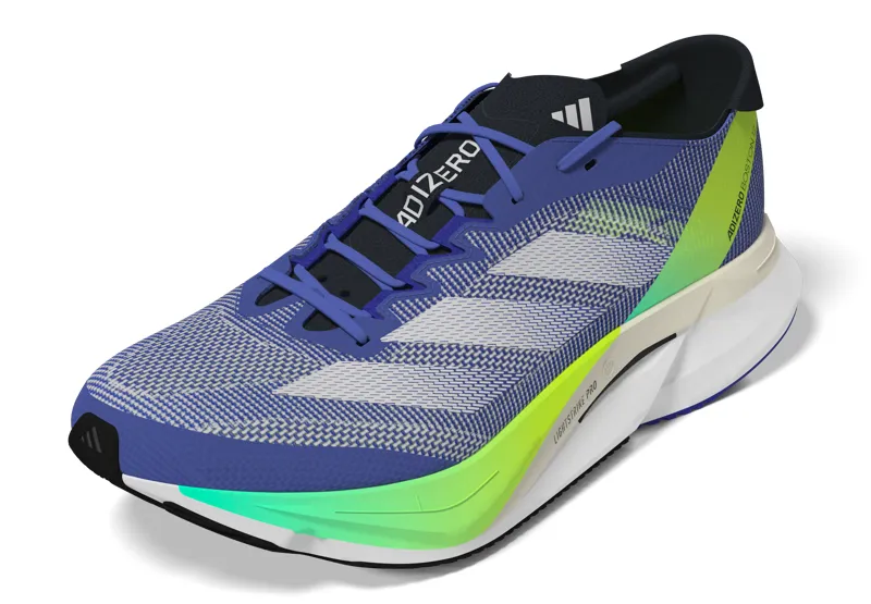 adidas Adizero Boston 12 Men's Tempo Running Shoes Cobalt Zero Metalic Lucid Blue-4