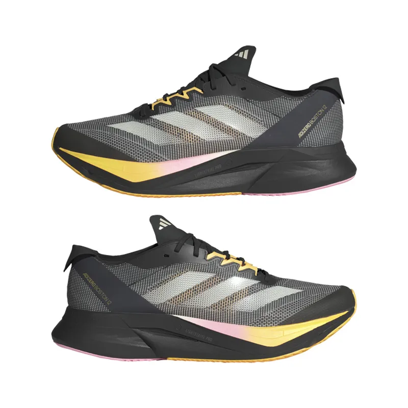 Adizero Boston 12  Core Black Zero Metalic Spark-9