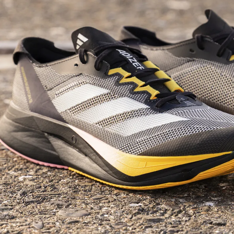 adidas Adizero Boston 12 Women's Tempo Running Shoes Core Black Zero Metalic Spark-12