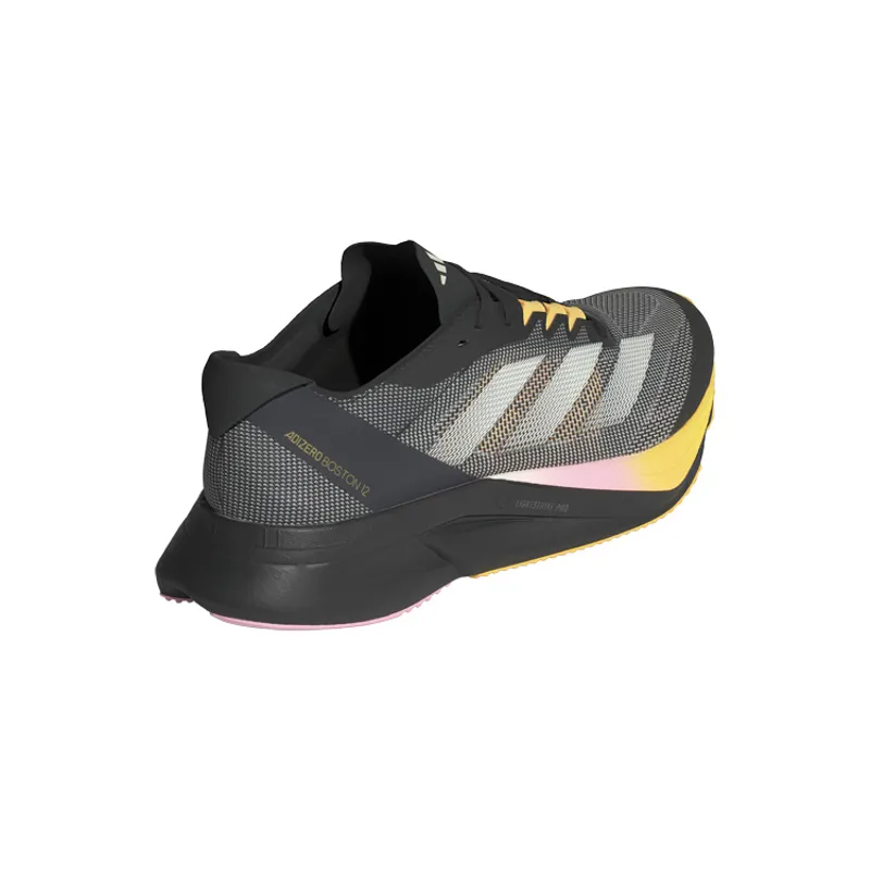 adidas Adizero Boston 12 Women's Tempo Running Shoes Core Black Zero Metalic Spark-5
