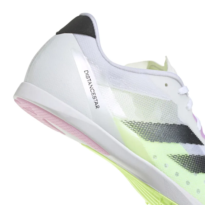 adidas Distancestar Unisex Track Spikes Cloud White Core Black Green Spark-7