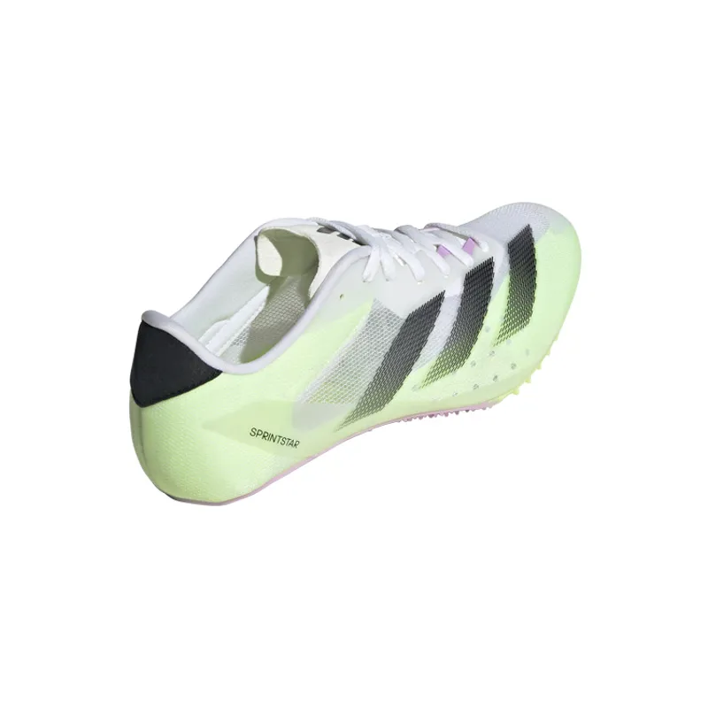adidas Sprintstar Unisex Track Spikes Cloud White Core Black Green Spark-4