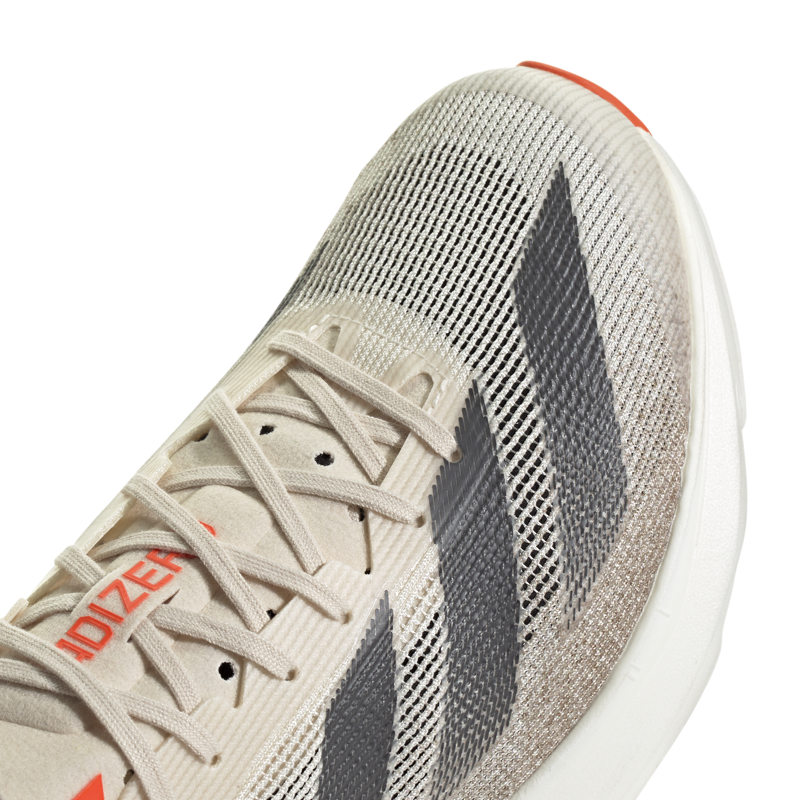 adidas Adizero Takumi Sen 10 Men's Carbon Race Day Shoes Chalk White Grey Strata Halo Ivory-6