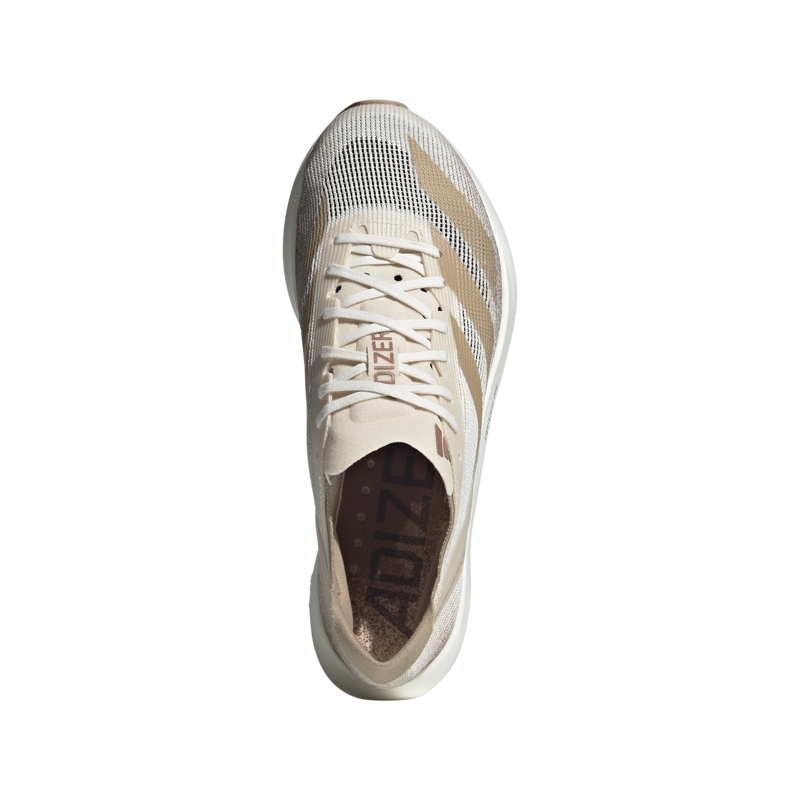 adidas Adizero Takumi Sen 10 Women's Carbon Race Day Shoe Chalk White Warm Sandstone Halo Ivory-4