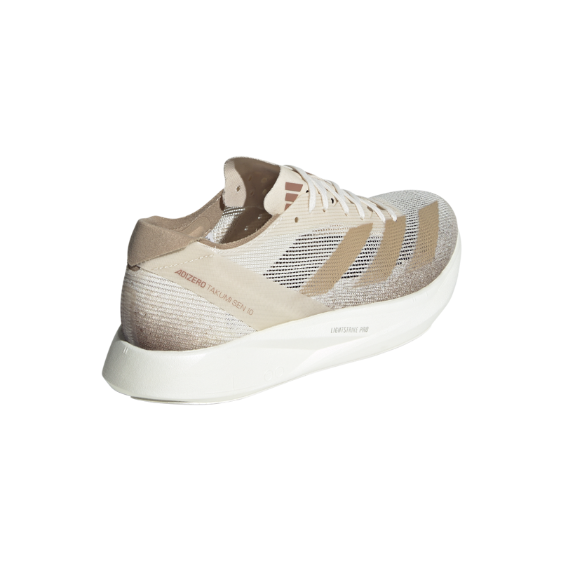 adidas Adizero Takumi Sen 10 Women's Carbon Race Day Shoe Chalk White Warm Sandstone Halo Ivory-3
