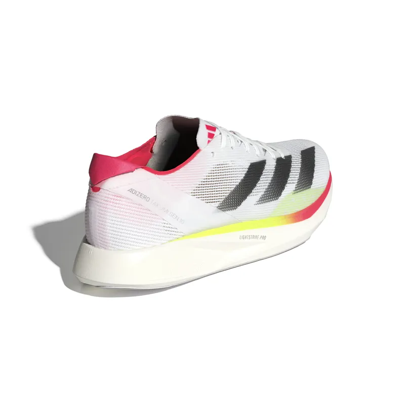adidas Adizero Takumi Sen 10 Women's Carbon Race Day Shoes Ftwr White Core Black Lucid Red-3