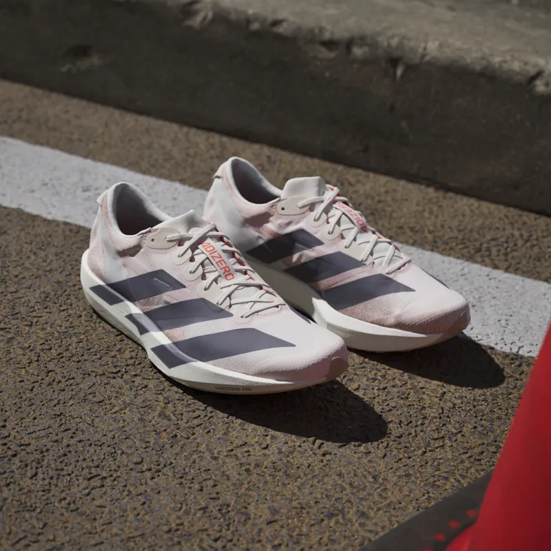 adidas Adizero Adios 9 Men's Tempo Running Shoe Chalk White Grey Strata Impact Orange-10