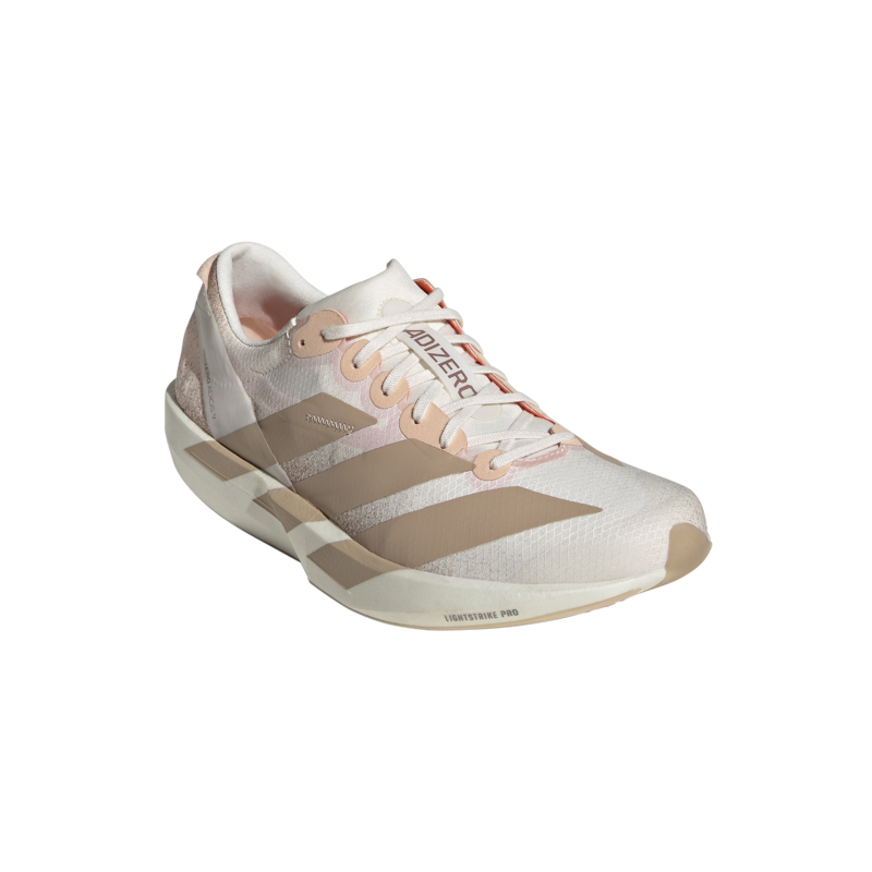adidas Adizero Adios 9 Women's Tempo Running Shoe Chalk White Warm Sandstone Impact Orange-1
