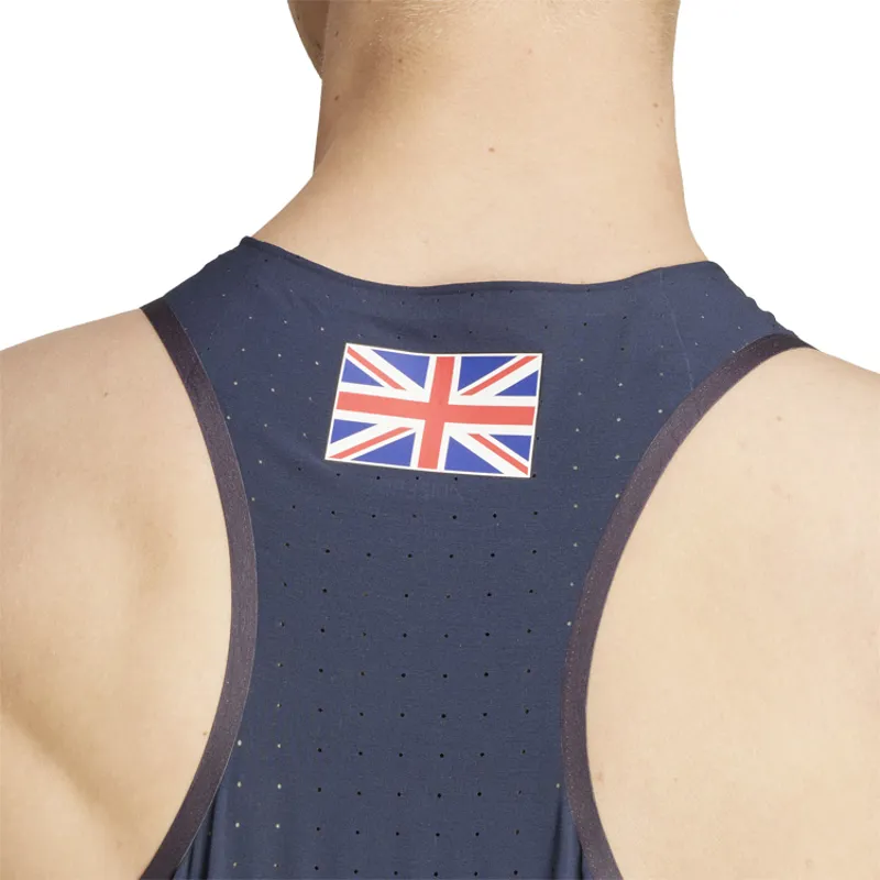 TEAM GB Run Singlet Navy-5