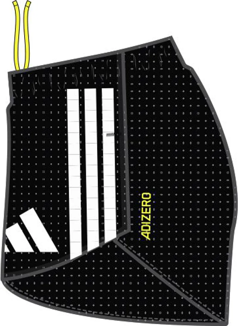 adidas ADIZERO Men's Split Short 3 inch Black-2