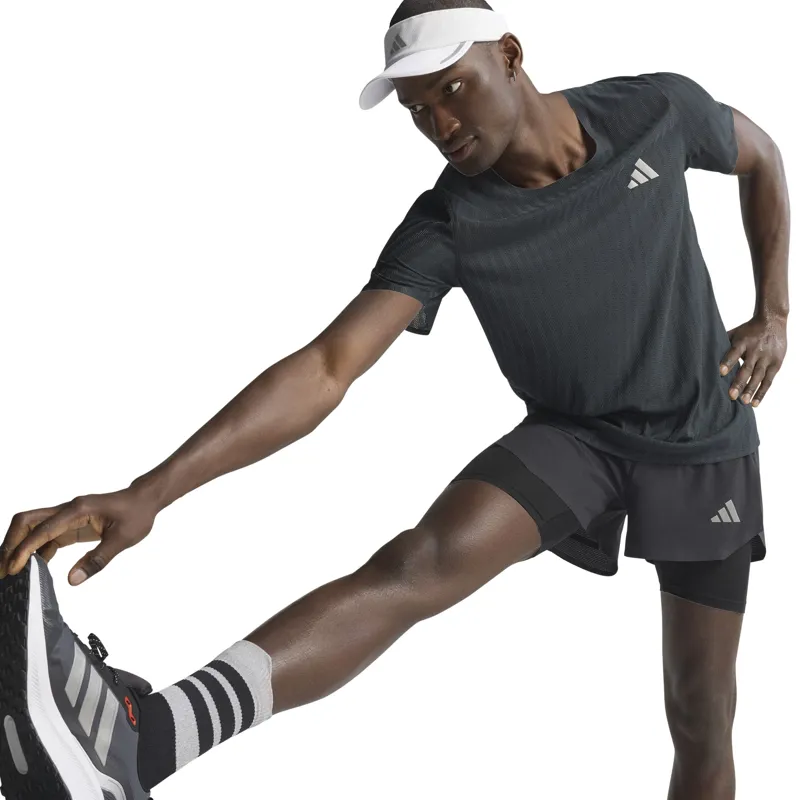 adidas ADI 365 Core Men's Short Sleeve Tee Black Grey Six-7