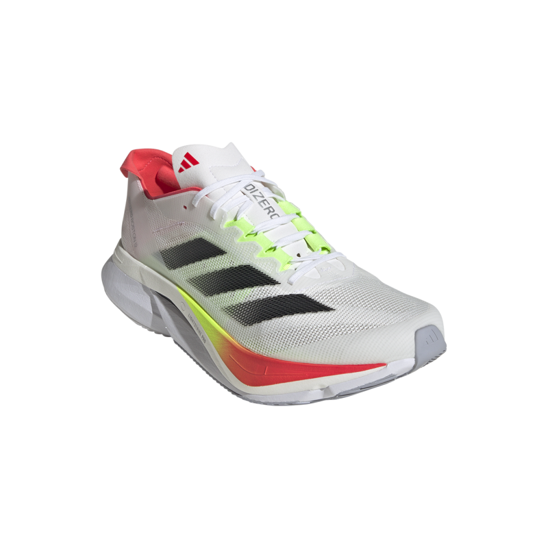 adidas Adizero Boston 12 Men's Tempo Running Shoe Ftwr White Core Black Lucid Red-1