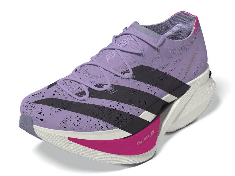 Adidas Adizero Prime X3 Unisex Carbon Running Shoe Strung Powder Plum Aurora Black Shock Pink-4