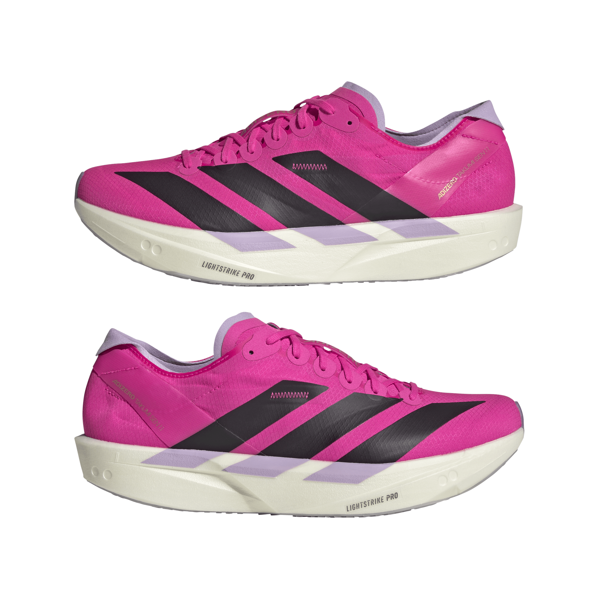 Adidas Adizero Takumi Sen 11 Carbon Shoe Shock Pink Powder Plum