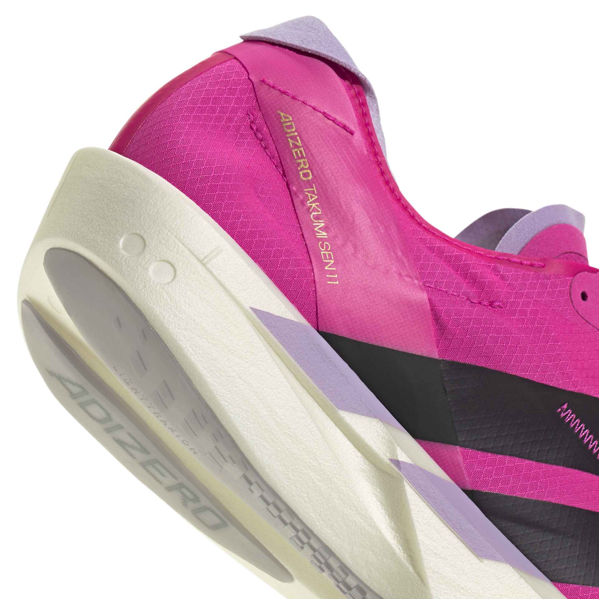 Adidas Adizero Takumi Sen 11 Carbon Shoe Shock Pink Powder Plum