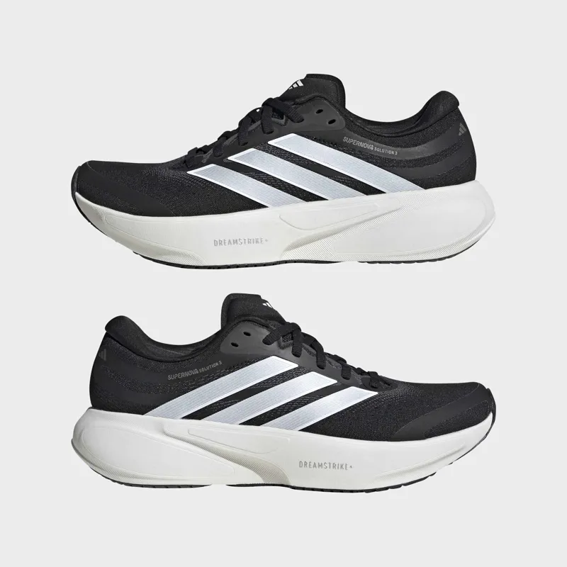 Adidas Supernova Solution 3 Women's Supportive Running Shoes - Core Black-7
